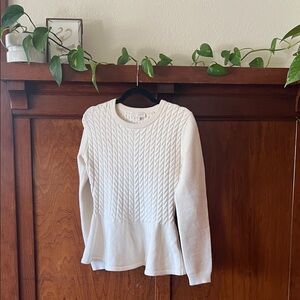 Ted Baker Cream Cable Knit Sweater